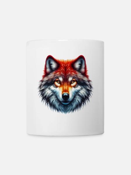 Wolf - Tasse - Weiß