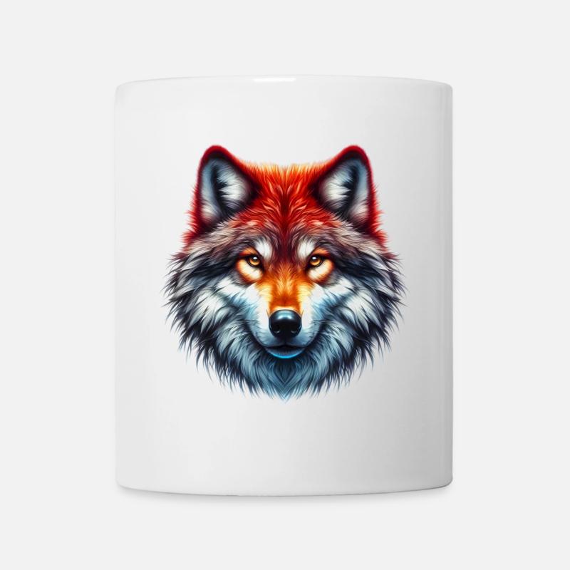Wolf - Tasse - Weiß