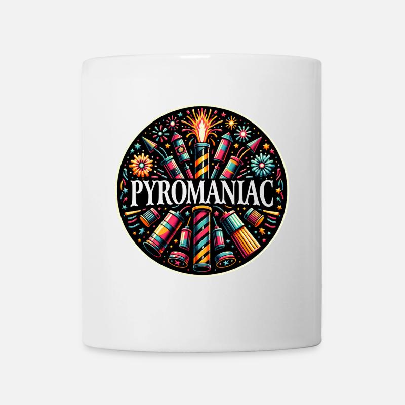 Pyrotechnik Silvester Feuerwerk Neujahr - Tasse - Weiß