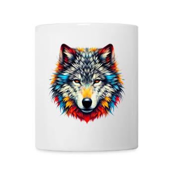 Wolf - Tasse - Weiß - Vorne
