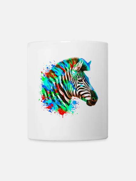 Zebra - Tasse - Weiß