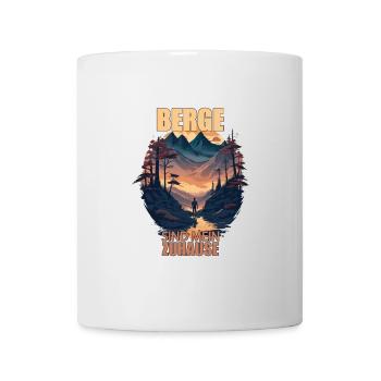 Berge sind meine Zuhause - Tasse - Weiß - Vorne
