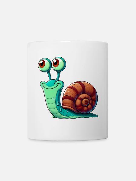 Schnecke - Tasse - Weiß