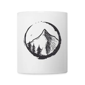Mountain Circle Emblem - Mug - white - Front