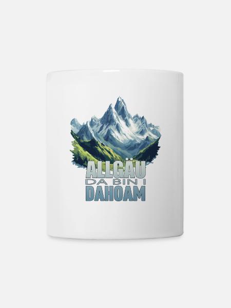 Allgäu - Da bin i Dahoam - Tasse - Weiß