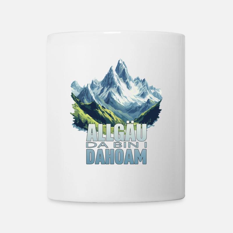 Allgäu - Da bin i Dahoam - Tasse - Weiß