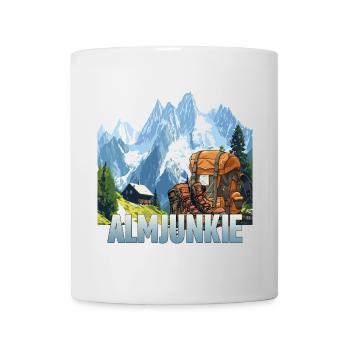 Almjunkie - Tasse - Weiß - Vorne