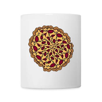 Pizza graphic  - Tasse - Weiß - Vorne