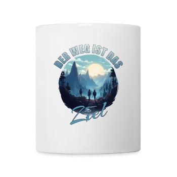 Der Weg ist das Ziel - Tasse - Weiß - Vorne