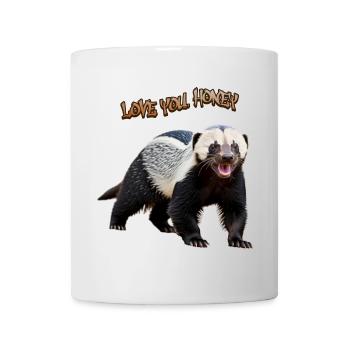 Honey Badger - Honigdachs - Tasse - Weiß - Vorne