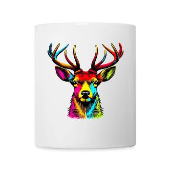 Hirsch - Tasse - Weiß - Vorne