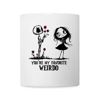 You're my favorite weirdo Gothic Valentine's Day - Mug - white - Front