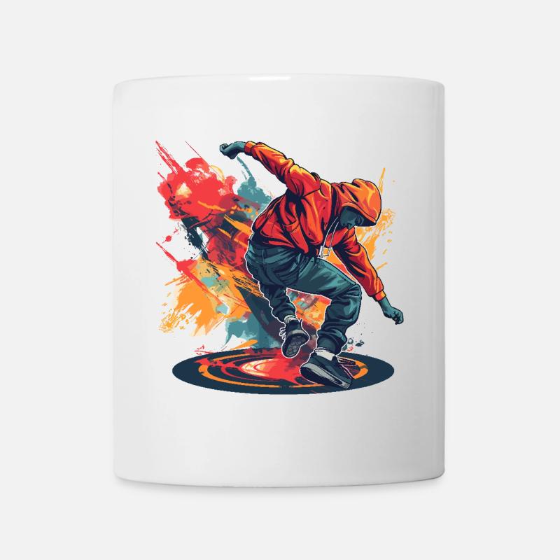 Breakdancer Graffiti - Tasse - Weiß