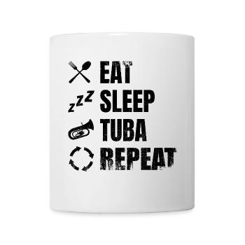 Tuba Daily Routine - Mug - white - Front