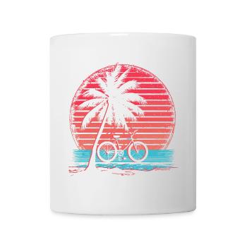 Bicycle Synthwave - Mug - white - Front