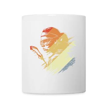 Retro Lacrosse Player - Mug - white - Front