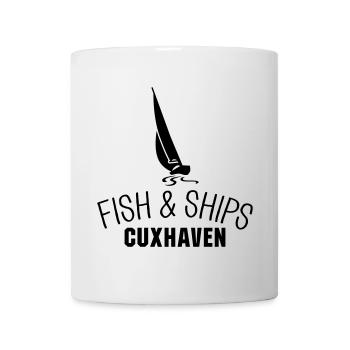 Fish and Ships Cuxhaven - Tasse - Weiß - Vorne