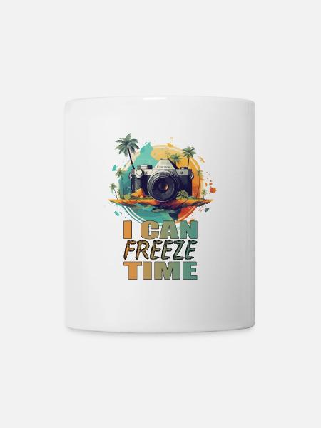 I can freeze time - Tasse - Weiß