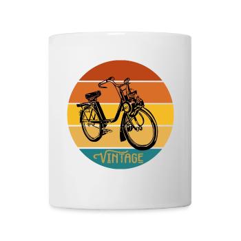 Vintage-Moped - Tasse - Weiß - Vorne
