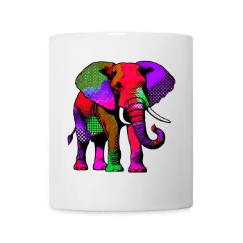 Elefant - Tasse - Weiß - Vorne