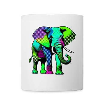 Elefant - Tasse - Weiß - Vorne
