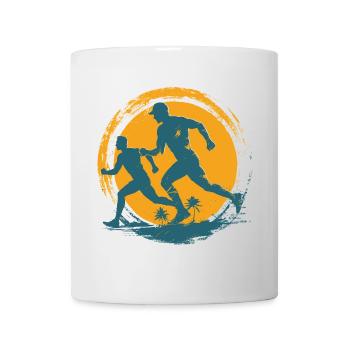 Marathonläufer - Tasse - Weiß - Vorne