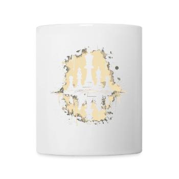 Schachfiguren Graffiti - Tasse - Weiß - Vorne