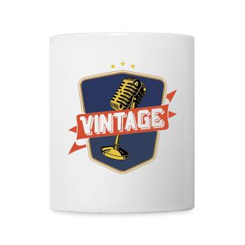 Weinlese - Tasse - Weiß - Vorne