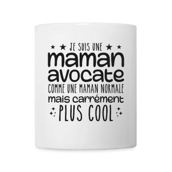 maman avocate - maman normale cadeau humour mère - Mug blanc - blanc - Devant