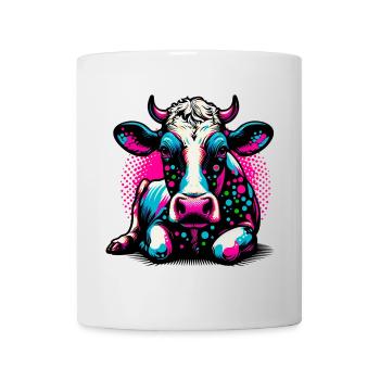 Vache - Mug blanc - blanc - Devant
