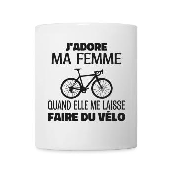I Love My Wife Gift for Cyclist - Mug - white - Front