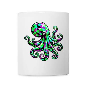 Krake - Tasse - Weiß - Vorne