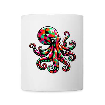 Pieuvre - Mug blanc - blanc - Devant