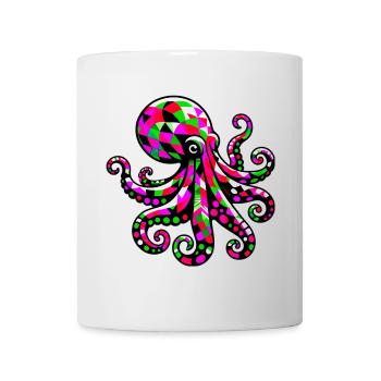 Pieuvre - Mug blanc - blanc - Devant