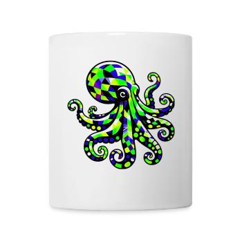 Krake - Tasse - Weiß - Vorne