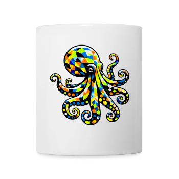 Krake - Tasse - Weiß - Vorne