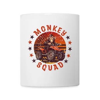 Affen Quad Truppe - Tasse - Weiß - Vorne