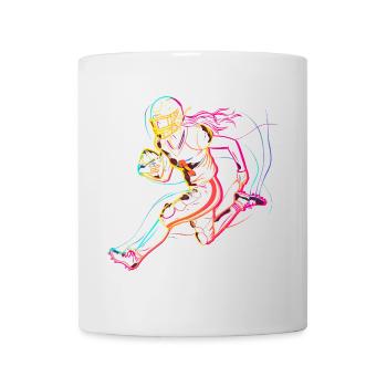 American Football Frau - Tasse - Weiß - Vorne