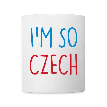 JE SUIS TELLEMENT TCHÈQUE République tchèque - Mug blanc - blanc - Devant