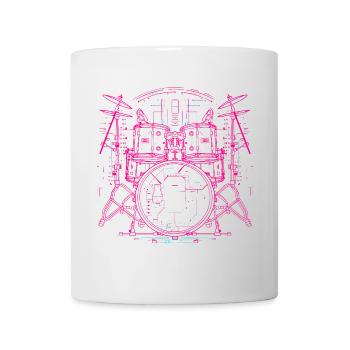 Trapset Line Art - Tasse - Weiß - Vorne