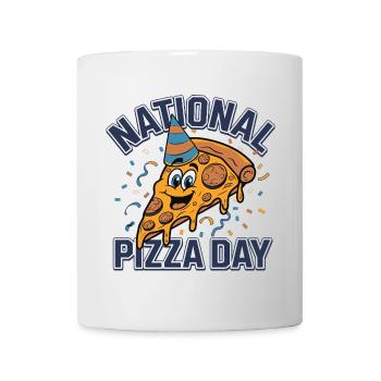 Journée nationale de la pizza 2026 pizza day gift - Mug blanc - blanc - Devant
