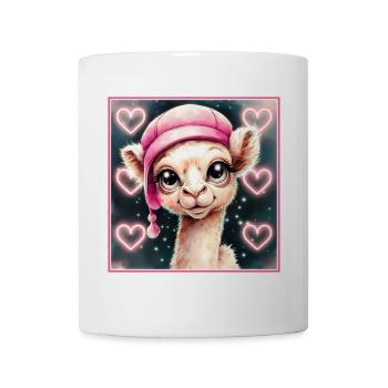 Camel with Sleepy Cap - Mug - white - Front