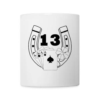 La chance (noir) - Mug blanc - blanc - Devant