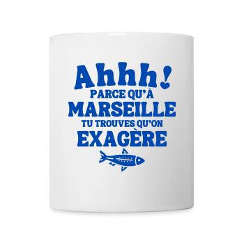 Marseille, je suis Marseillais, Marseillais, 13 - Mug blanc - blanc - Devant
