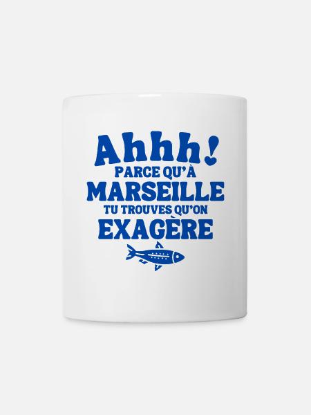 Marseille, je suis Marseillais, Marseillais, 13 - Mug blanc - blanc