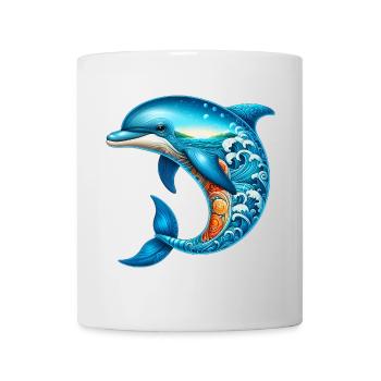 Delfin - Tasse - Weiß - Vorne