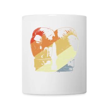 Boxhandschuhe Retro - Tasse - Weiß - Vorne