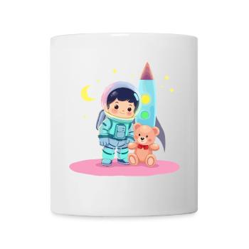 Astronaut with teddy bear - Mug - white - Front