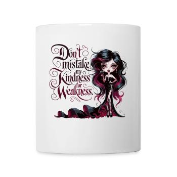 Don't be fooled – Gothic Diva with Wine - Mug - white - Front