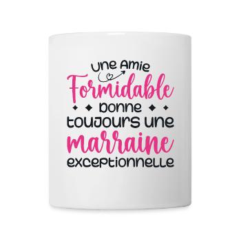 Amie formidable donne une marraine exceptionnelle - Mug blanc - blanc - Devant